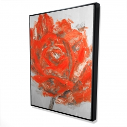 Abstract red flower