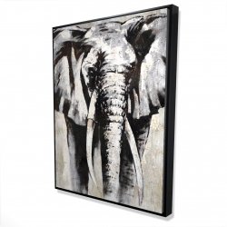 éléphant en beige