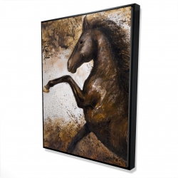 Horse rushing into the soil