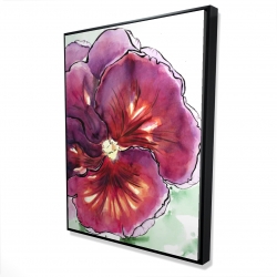 Blossoming orchid with wavy petals