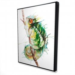 Watercolor chameleon