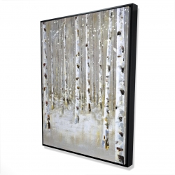 Birch forest by winter
