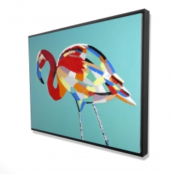 Abstract flamingo