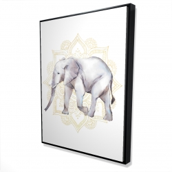 éléphant sur mandalas