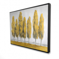 Abstract yellow trees