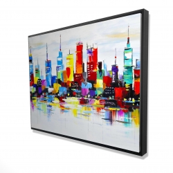 Abstract and colorful city