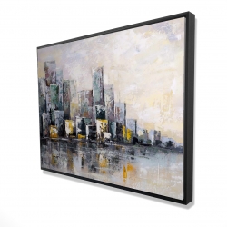 Abstract cityscape in the morning