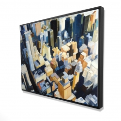 High top view of buildings in new york
