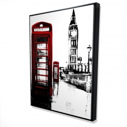 Telephone box and big ben of london