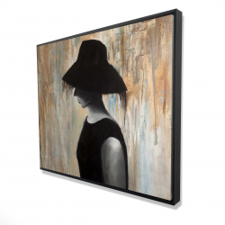 Audrey hepburn avec un grand chapeau