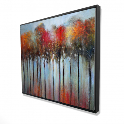 Abstract and colorful forest