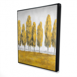 Abstract yellow trees