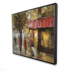 Abstract street with passers