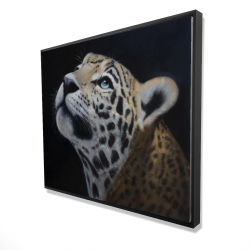 Realistic leopard face