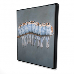 Bunch of small birds on a branch