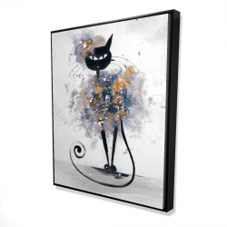 Cartoon black cat
