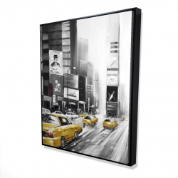 Times square et taxis jaunes