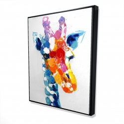 Girafe abstraite tacheté de couleurs