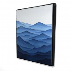 Dark calm ocean waves