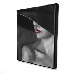 Femme mystérieuse avec un chapeau