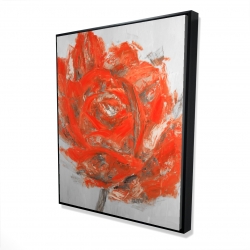 Abstract red flower