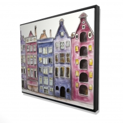 Vieilles maisons historiques d'amsterdam