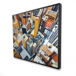 High top view of buildings in new york