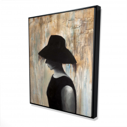 Audrey hepburn avec un grand chapeau