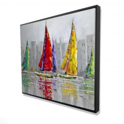 Sailboats in the wind