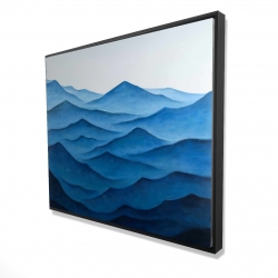 Dark calm ocean waves