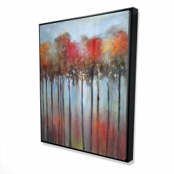Abstract and colorful forest