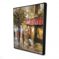 Abstract street with passers
