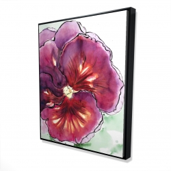 Blossoming orchid with wavy petals