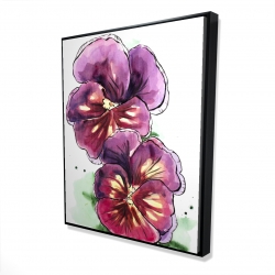 Two blossoming orchid with wavy petals