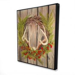 Couronne de noël avec panache