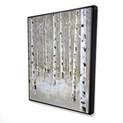 Birch forest by winter