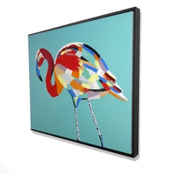 Abstract flamingo