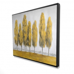 Abstract yellow trees