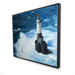 Unleashed waves on a lighthouse