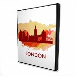 Silhouette en éclats de peinture de londre