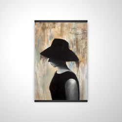 Audrey hepburn avec un grand chapeau