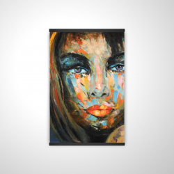 Portrait coloré de femme