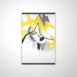 Femme au trait jaune
