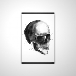 Crâne noir et blanc