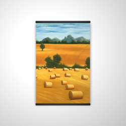 Hay bale fields