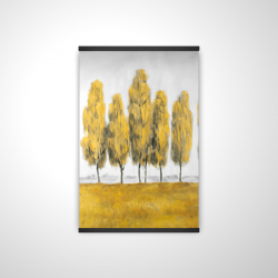 Abstract yellow trees