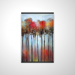 Abstract and colorful forest