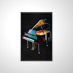 Colorful realistic piano