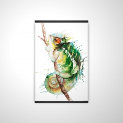 Watercolor chameleon