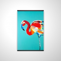 Abstract flamingo